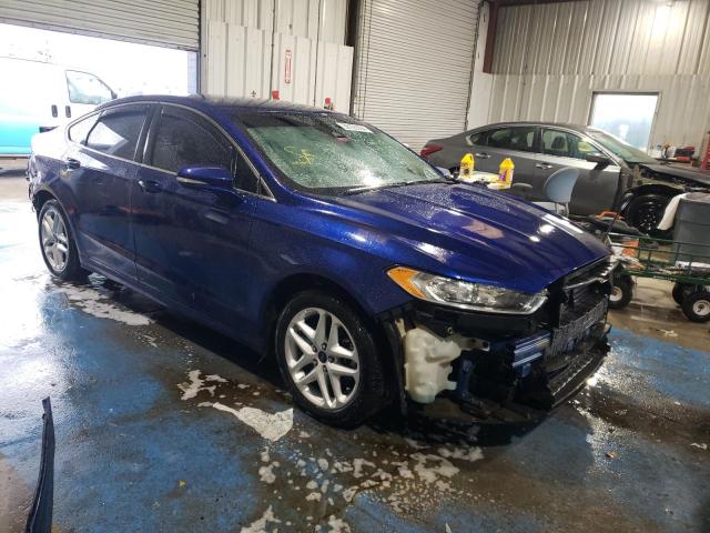 3FA6P0HD1ER327047 - 2014 FORD FUSION SE BLUE photo 4