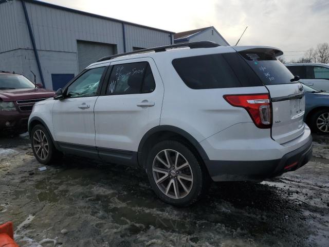 1FM5K8D85FGB93885 - 2015 FORD EXPLORER XLT WHITE photo 2