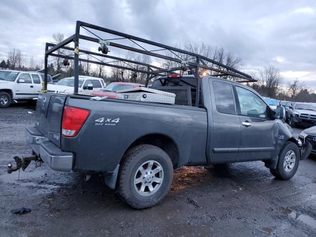 1N6AA06B04N580172 - 2004 NISSAN TITAN XE GRAY photo 3