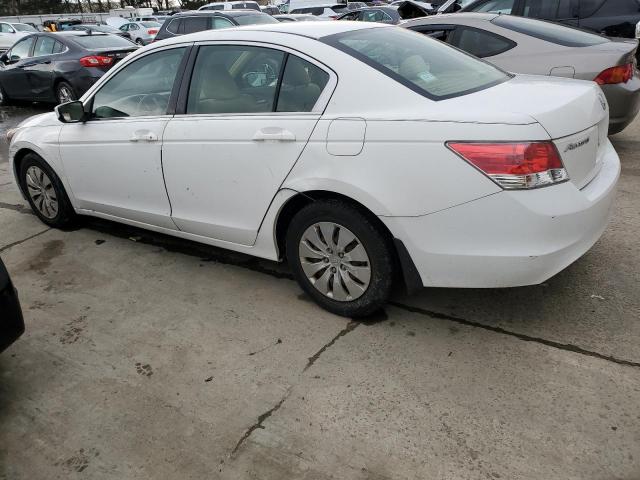 1HGCP2F3XAA070575 - 2010 HONDA ACCORD LX WHITE photo 2