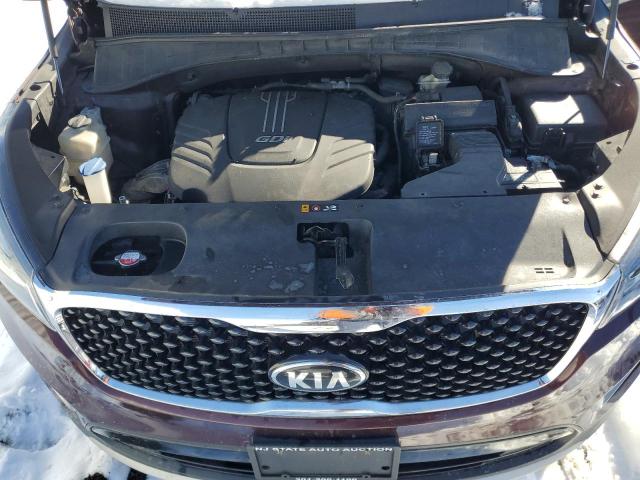 5XYPHDA58GG133098 - 2016 KIA SORENTO EX PURPLE photo 11