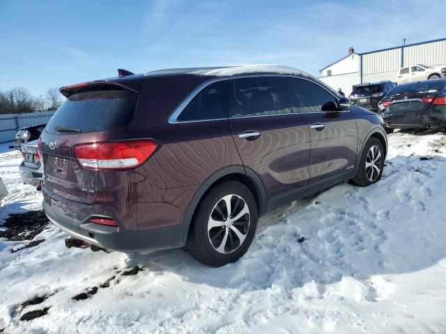 5XYPHDA58GG133098 - 2016 KIA SORENTO EX PURPLE photo 3