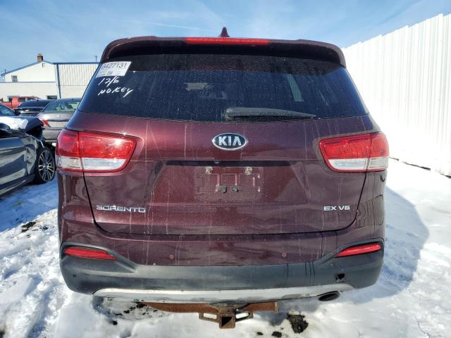 5XYPHDA58GG133098 - 2016 KIA SORENTO EX PURPLE photo 6