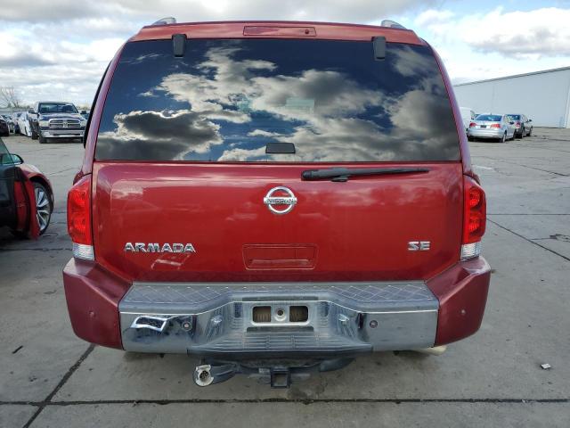 5N1AA08A06N735177 - 2006 NISSAN ARMADA SE BURGUNDY photo 6