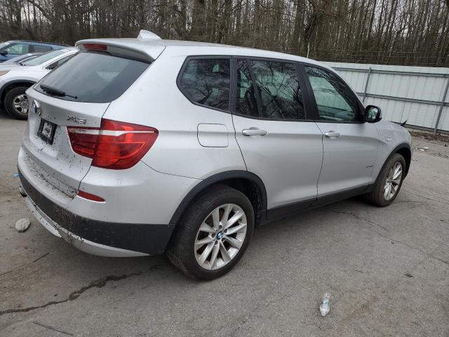 5UXWX9C50D0A19415 - 2013 BMW X3 XDRIVE28I SILVER photo 3