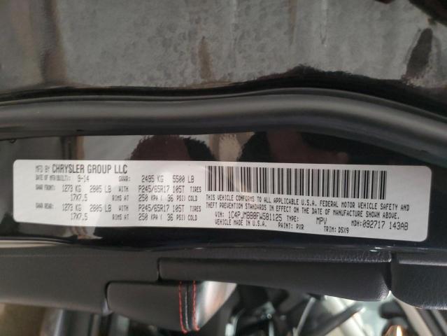 1C4PJMBB8FW581125 - 2015 JEEP CHEROKEE TRAILHAWK BLACK photo 13