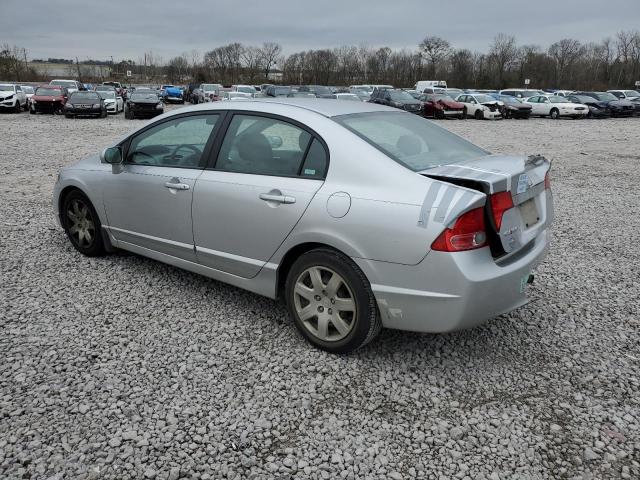 1HGFA16507L055297 - 2007 HONDA CIVIC LX SILVER photo 2