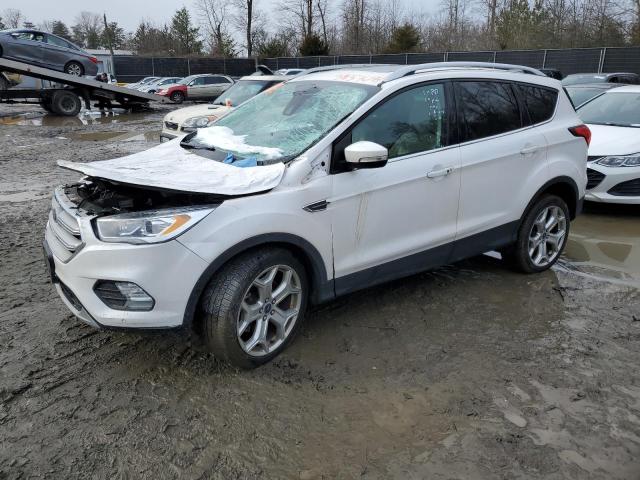 1FMCU9J95KUA91082 - 2019 FORD ESCAPE TITANIUM WHITE photo 1