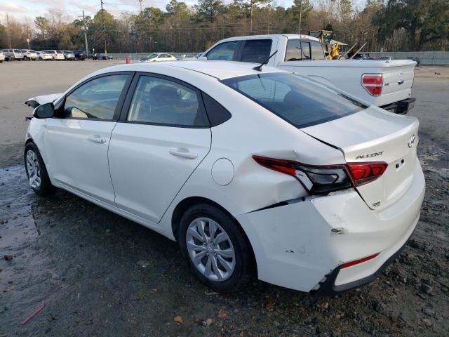 3KPC24A65LE112676 - 2020 HYUNDAI ACCENT SE WHITE photo 2