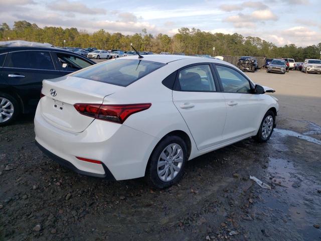 3KPC24A65LE112676 - 2020 HYUNDAI ACCENT SE WHITE photo 3