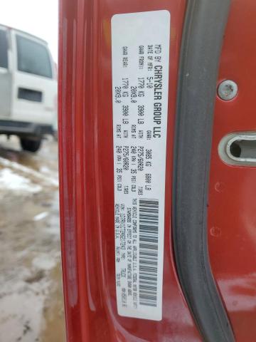 1D7RV1CT2AS217243 - 2010 DODGE RAM 1500 RED photo 12