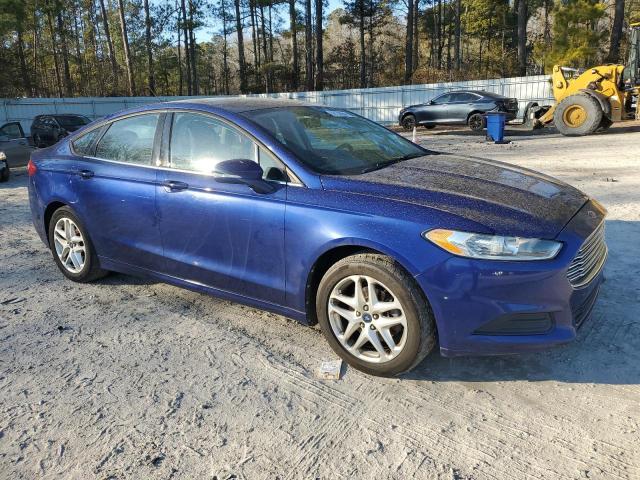 3FA6P0H74DR211348 - 2013 FORD FUSION SE BLUE photo 4