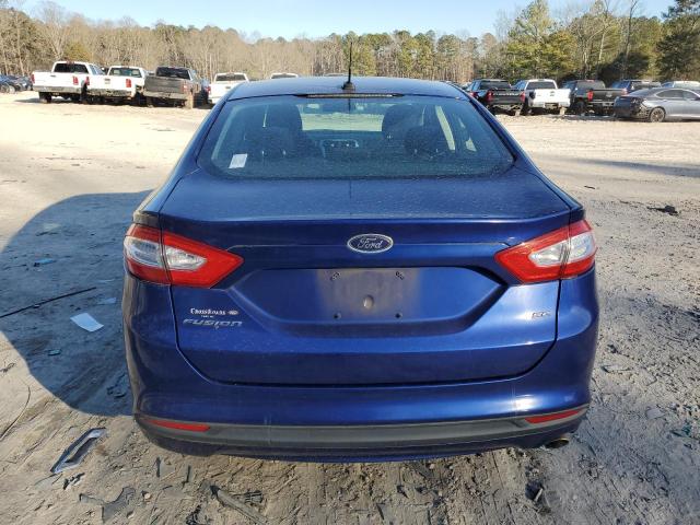 3FA6P0H74DR211348 - 2013 FORD FUSION SE BLUE photo 6