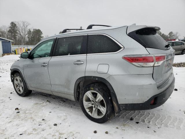 5TDDCRFHXGS017518 - 2016 TOYOTA HIGHLANDER HYBRID LIMITED SILVER photo 2