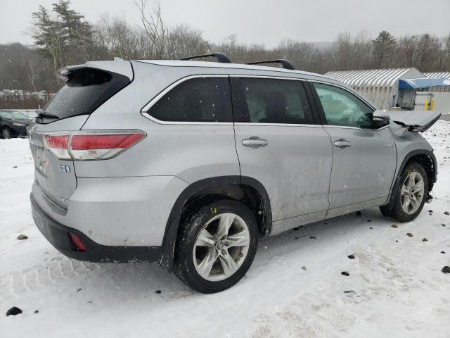 5TDDCRFHXGS017518 - 2016 TOYOTA HIGHLANDER HYBRID LIMITED SILVER photo 3