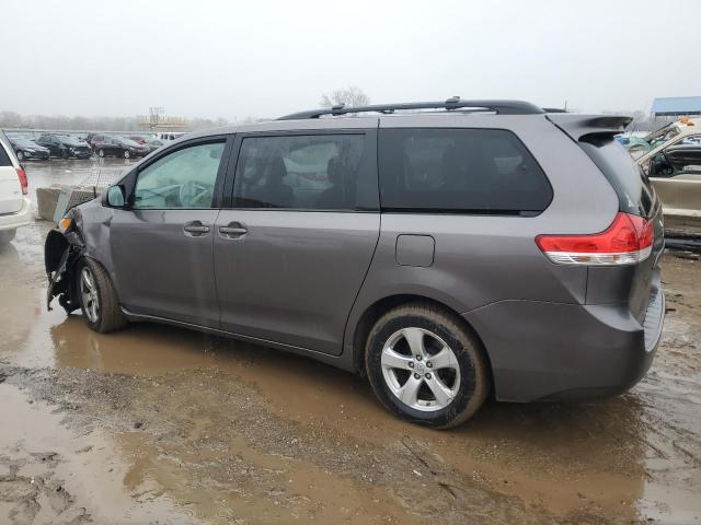 5TDKK3DC1ES519104 - 2014 TOYOTA SIENNA LE GRAY photo 2