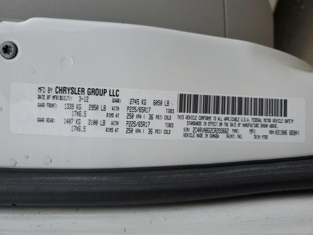 2C4RVABG2CR293662 - 2012 VOLKSWAGEN ROUTAN SE WHITE photo 14