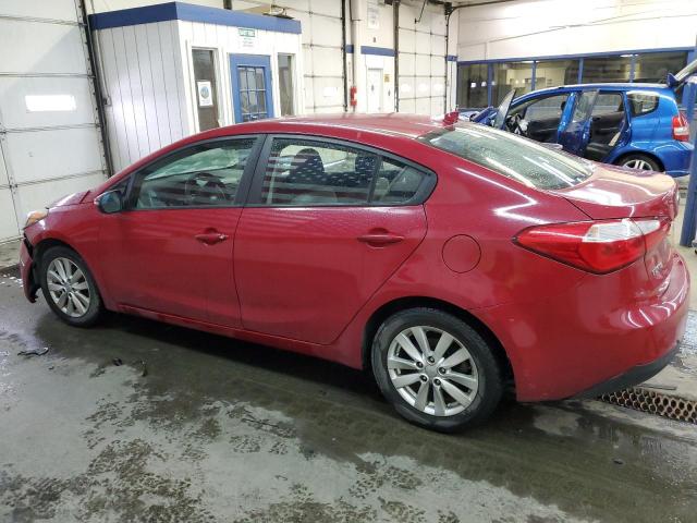 KNAFX4A64G5602314 - 2016 KIA FORTE LX RED photo 2