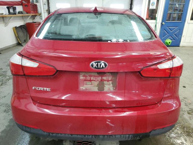 KNAFX4A64G5602314 - 2016 KIA FORTE LX RED photo 6