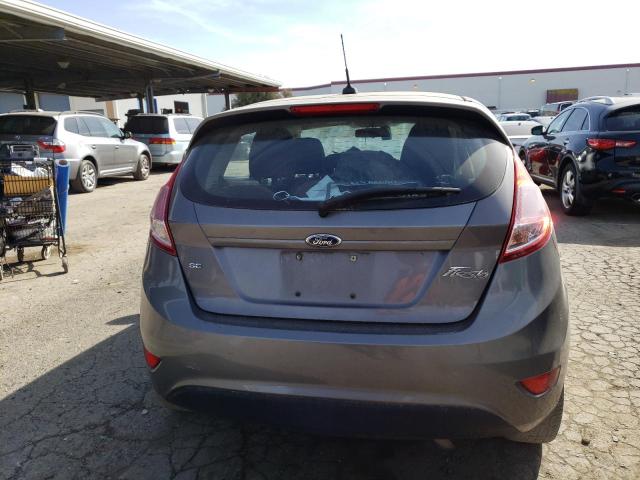 3FADP4EJ9EM107838 - 2014 FORD FIESTA SE GRAY photo 6