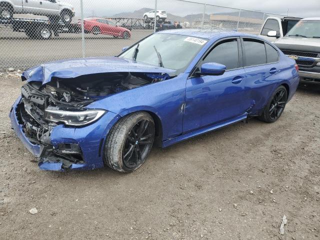 3MW5R1J01M8B92327 - 2021 BMW 330I BLUE photo 1