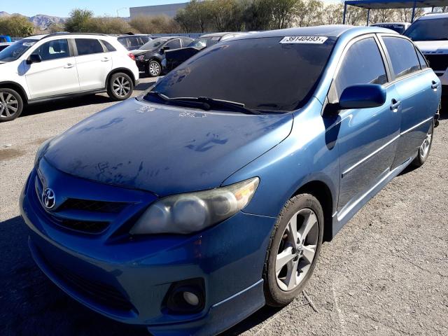 5YFBU4EE3DP178957 - 2013 TOYOTA COROLLA BASE BLUE photo 1