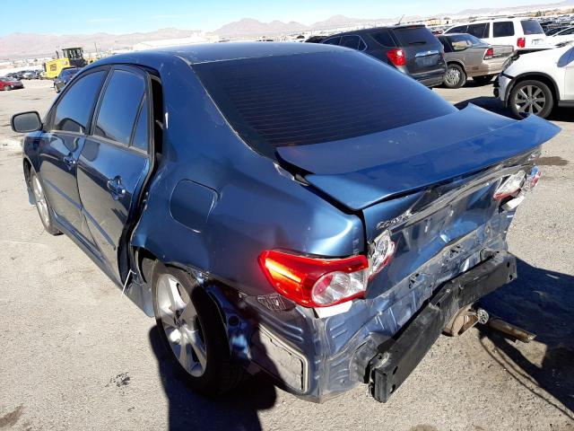 5YFBU4EE3DP178957 - 2013 TOYOTA COROLLA BASE BLUE photo 2