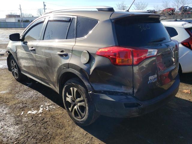 2T3BFREVXDW019740 - 2013 TOYOTA RAV4 LE GRAY photo 2