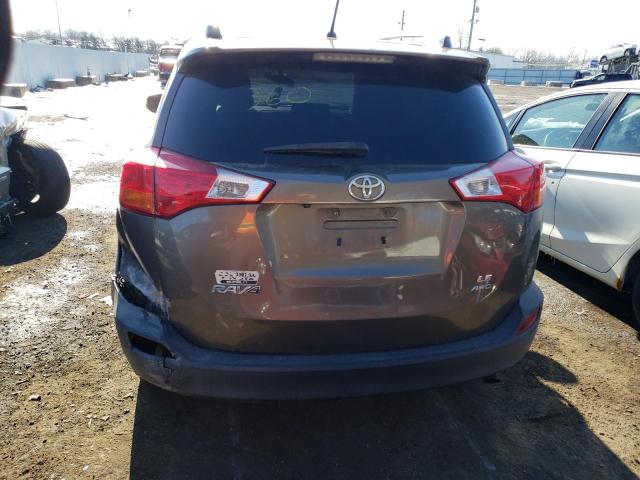 2T3BFREVXDW019740 - 2013 TOYOTA RAV4 LE GRAY photo 6