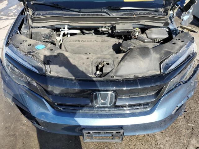 5FNYF6H20MB024834 - 2021 HONDA PILOT SE BLUE photo 12