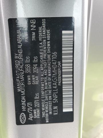 5NPLL4AG7MH047106 - 2021 HYUNDAI ELANTRA SE SILVER photo 12