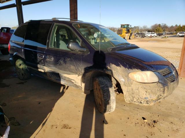 1D8GP45R96B582428 - 2006 DODGE CARAVAN SXT BLUE photo 4