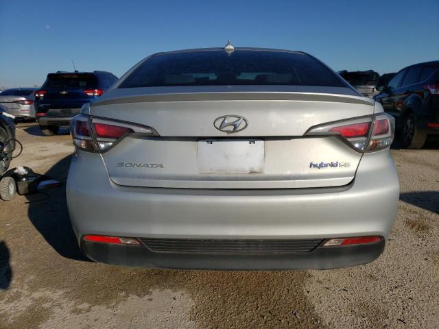 KMHE24L19HA057293 - 2017 HYUNDAI SONATA HYBRID SILVER photo 6