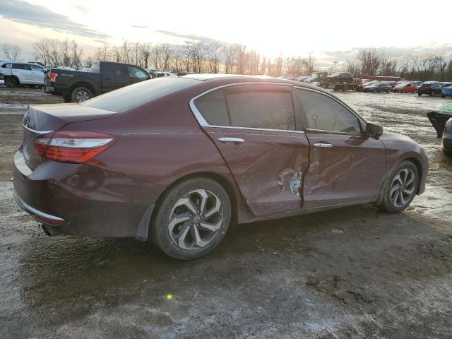 1HGCR2F81GA111030 - 2016 HONDA ACCORD EXL BURGUNDY photo 3