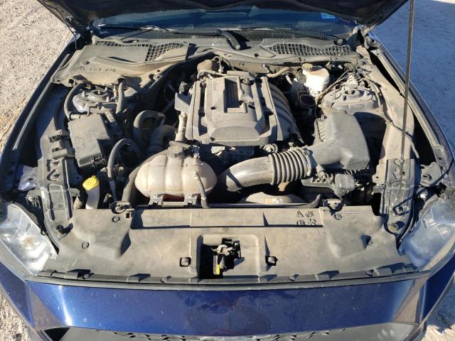 1FA6P8TH3J5104093 - 2018 FORD MUSTANG BLUE photo 11