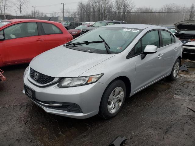 2HGFB2F58DH577025 - 2013 HONDA CIVIC LX SILVER photo 1