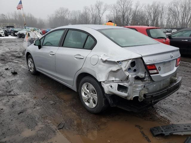 2HGFB2F58DH577025 - 2013 HONDA CIVIC LX SILVER photo 2