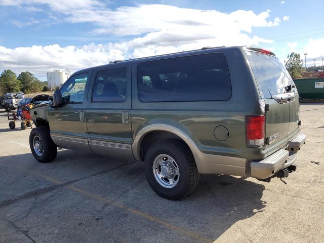 1FMNU44P93EA28651 - 2003 FORD EXCURSION EDDIE BAUER GREEN photo 2