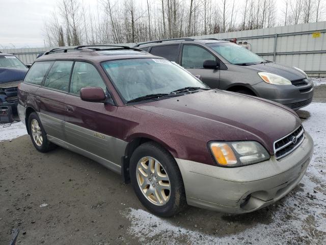 4S3BH6862Y7606447 - 2000 SUBARU LEGACY OUTBACK LIMITED BURGUNDY photo 4