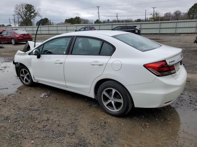 19XFB2F72FE015751 - 2015 HONDA CIVIC SE WHITE photo 2