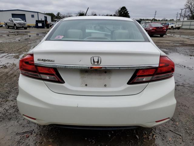 19XFB2F72FE015751 - 2015 HONDA CIVIC SE WHITE photo 6