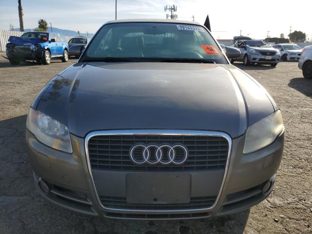 WAUAF48H38K010264 - 2008 AUDI A4 2.0T CABRIOLET GRAY photo 5