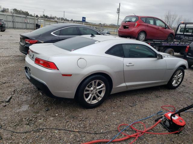 2G1FA1E35E9159330 - 2014 CHEVROLET CAMARO LS SILVER photo 3