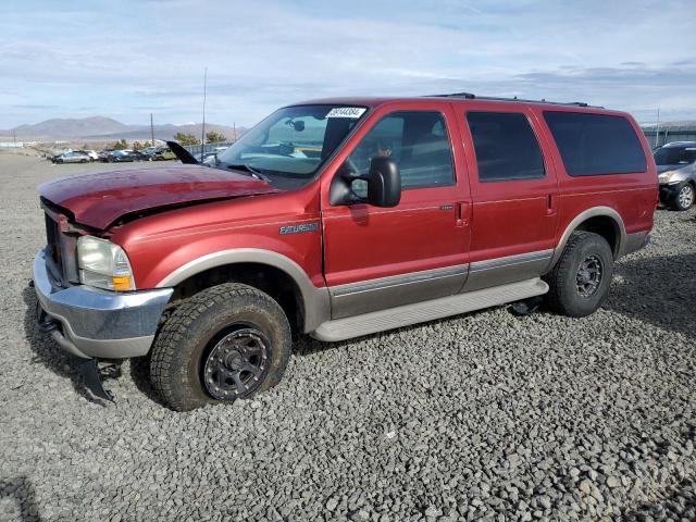 1FMNU43S72EB40157 - 2002 FORD EXCURSION LIMITED RED photo 1