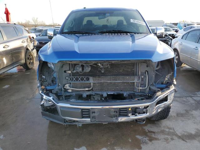 1FTEX1EB1JKG09993 - 2018 FORD F150 SUPER CAB BLUE photo 5