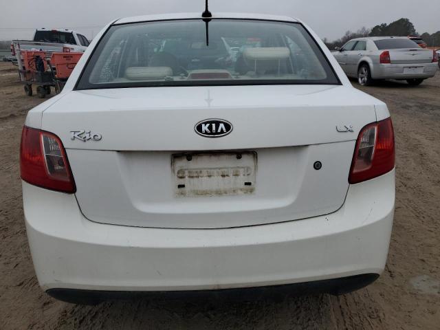 KNADH4A36B6949964 - 2011 KIA RIO BASE WHITE photo 6