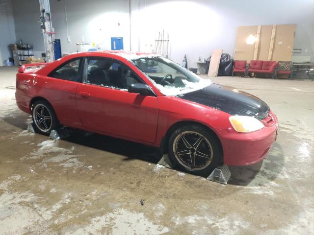 1HGEM22572L801610 - 2002 HONDA CIVIC LX RED photo 4