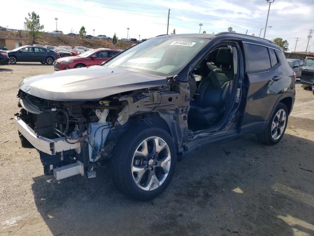 3C4NJDCB7JT357574 - 2018 JEEP COMPASS LIMITED CHARCOAL photo 1