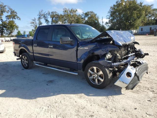 1FTFW1CF6BFB70247 - 2011 FORD F150 SUPERCREW BLUE photo 4