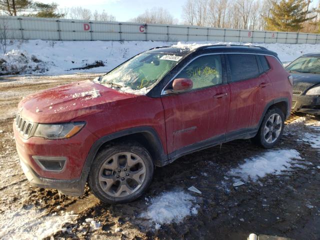 3C4NJDCBXKT638365 - 2019 JEEP COMPASS LIMITED RED photo 1